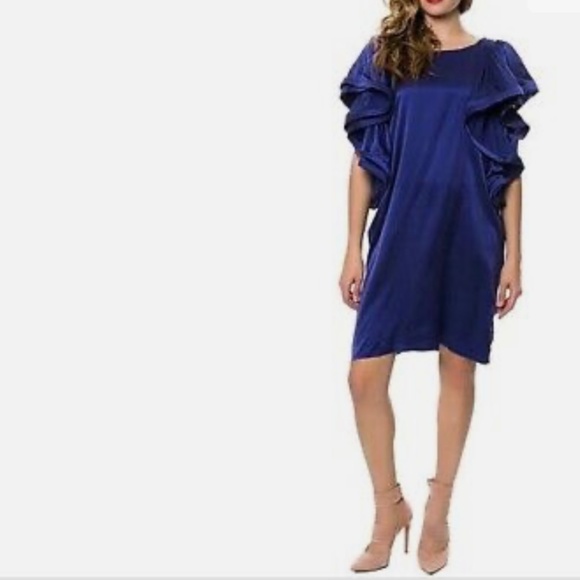 LANVIN FOR H&M - Dress, Navy Blue - 2010 Collection - Picture 1 of 8